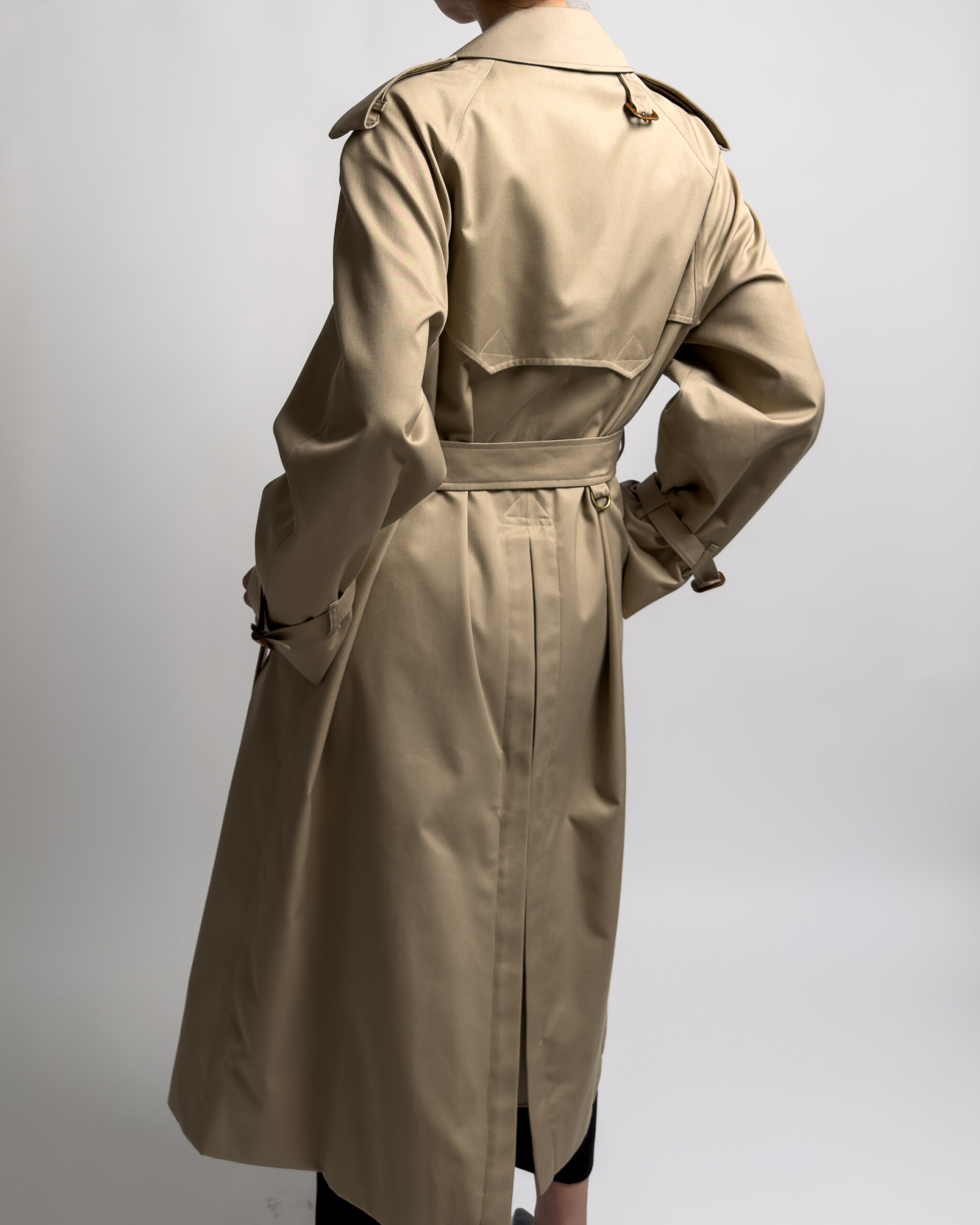 Double-Breasted Trench Coat | Honey Beige