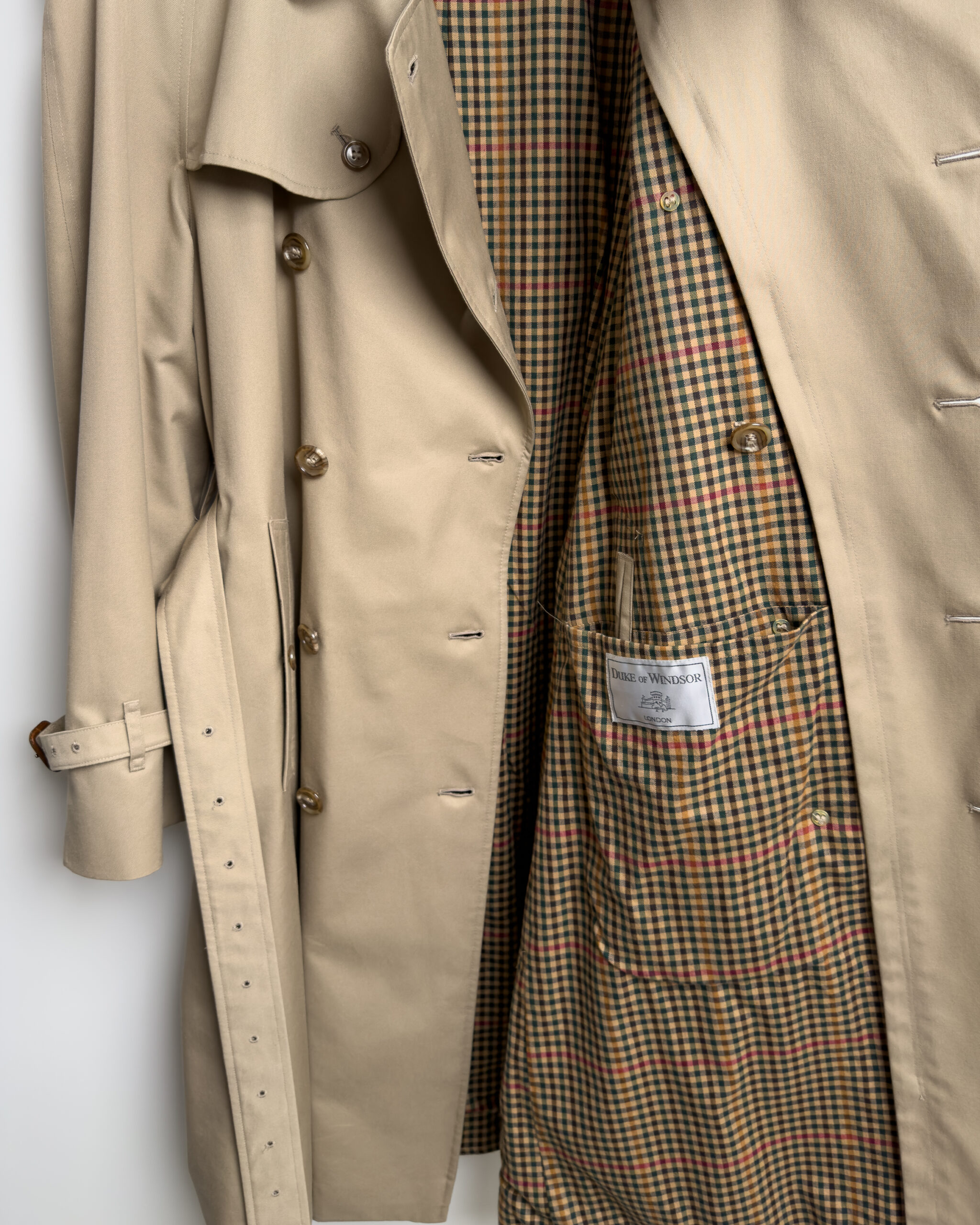 Double-Breasted Trench Coat | Honey Beige