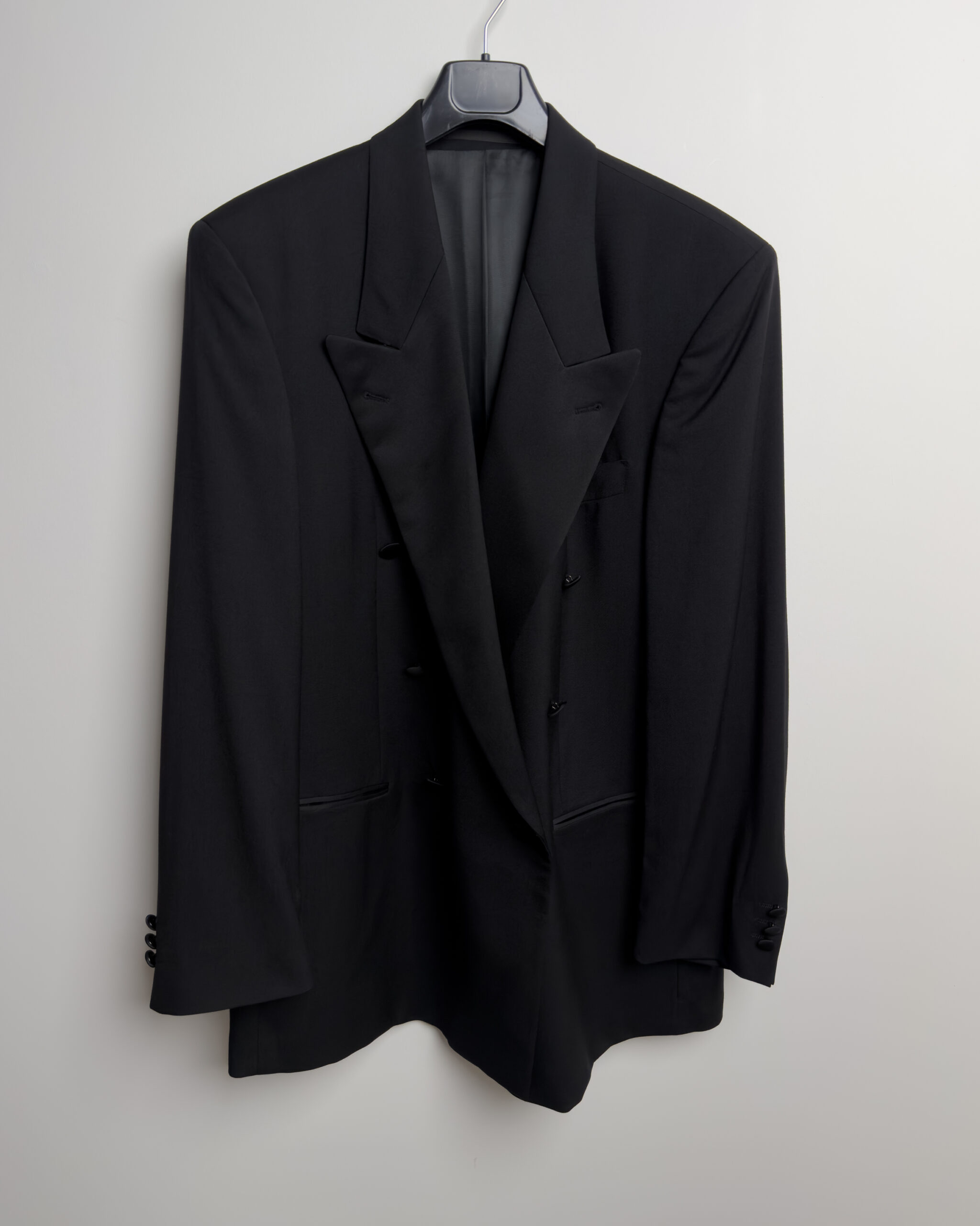 Hugo Boss Double-Breasted Smoking Blazer | Black