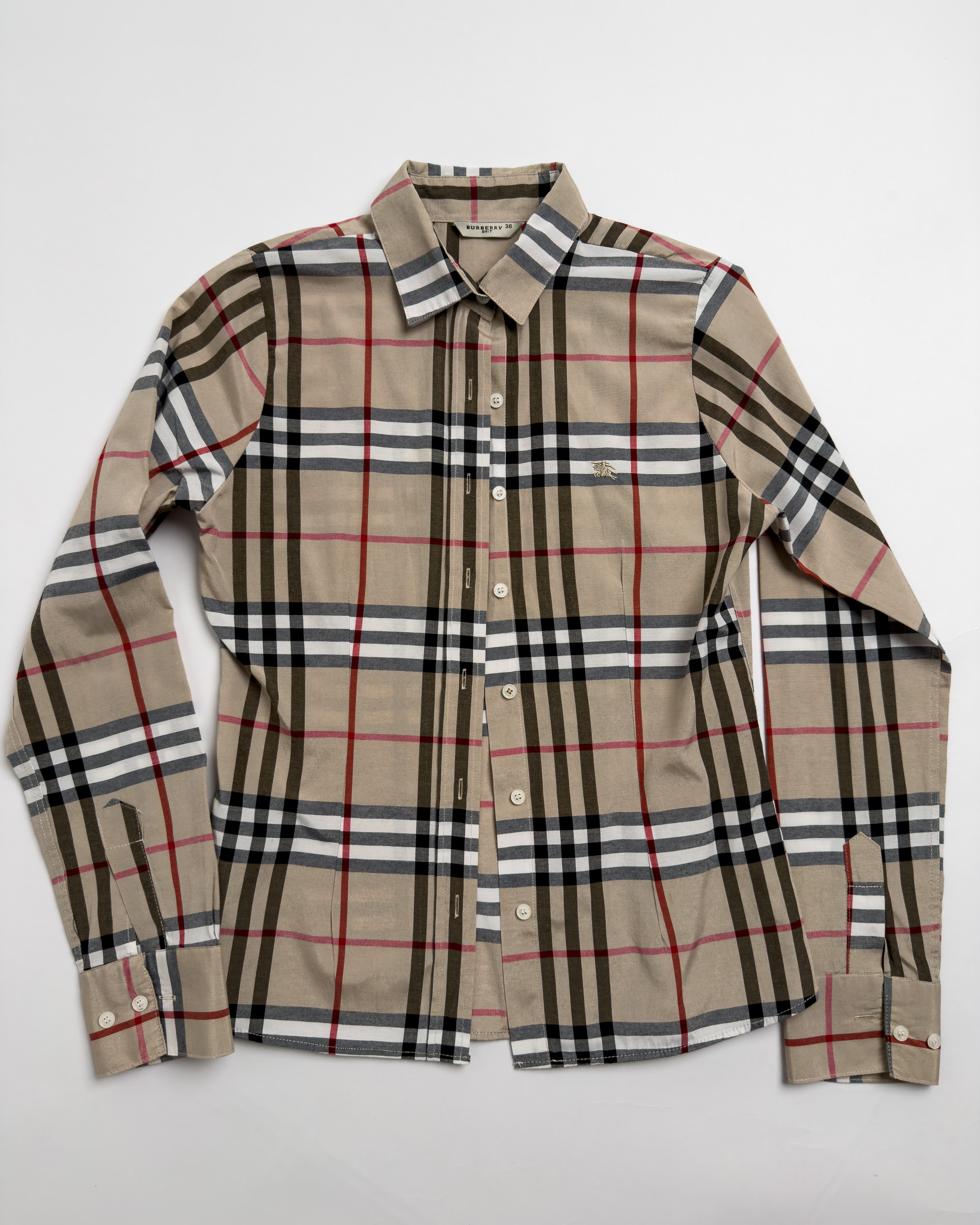 Burberry Brit Nova Check Cotton Shirt | Beige