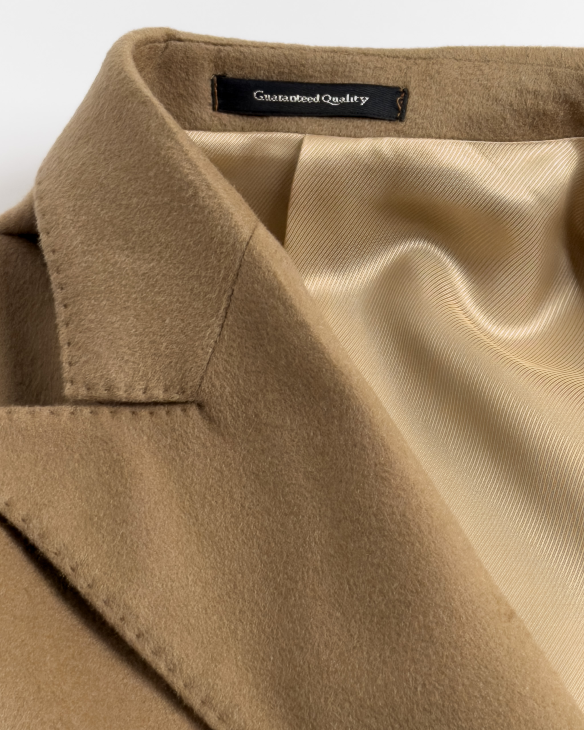 Double-Breasted Cashmere Wool Blend Jacket | Beige