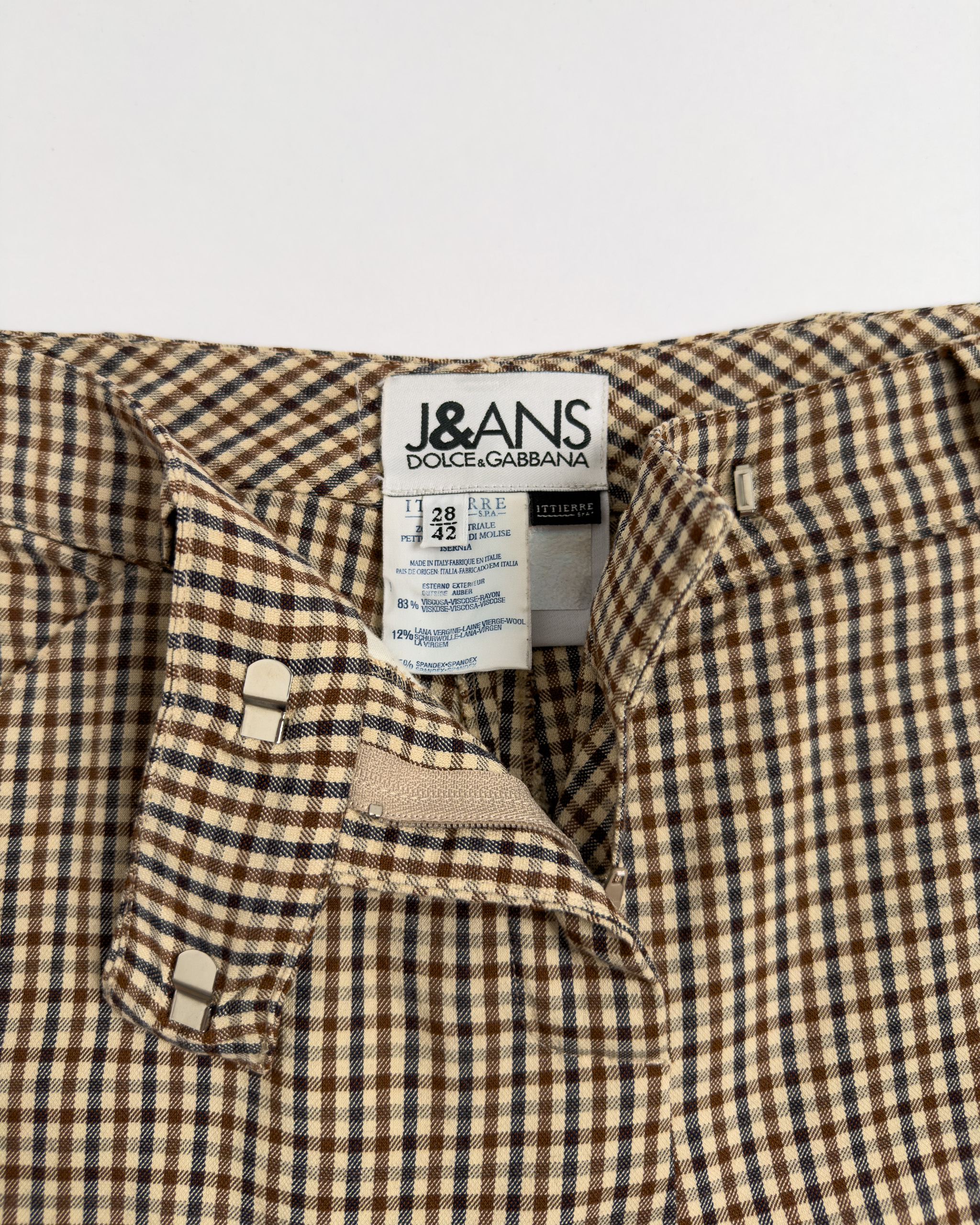 Dolce & Gabbana Check Trousers | Beige