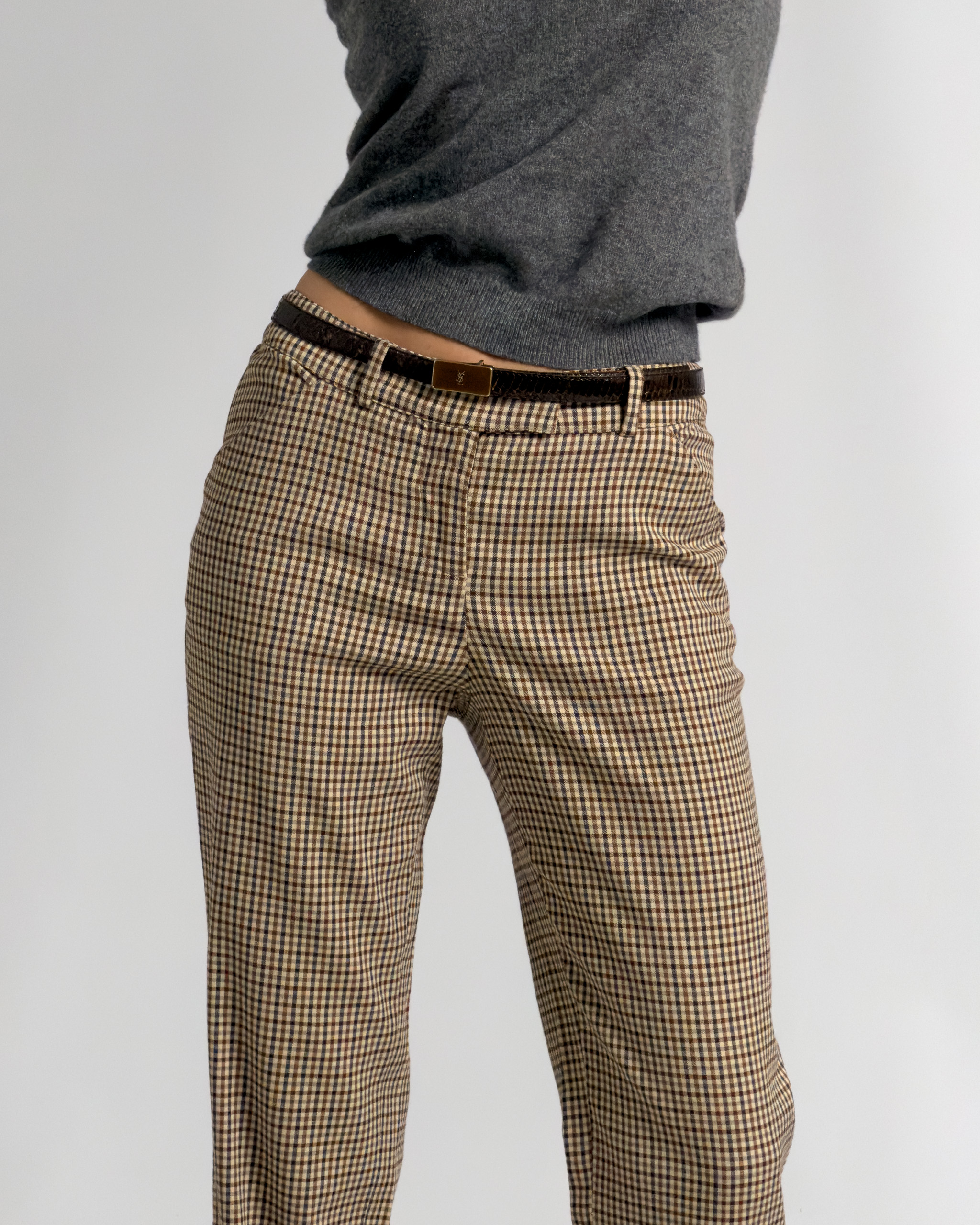 Dolce & Gabbana Check Trousers | Beige