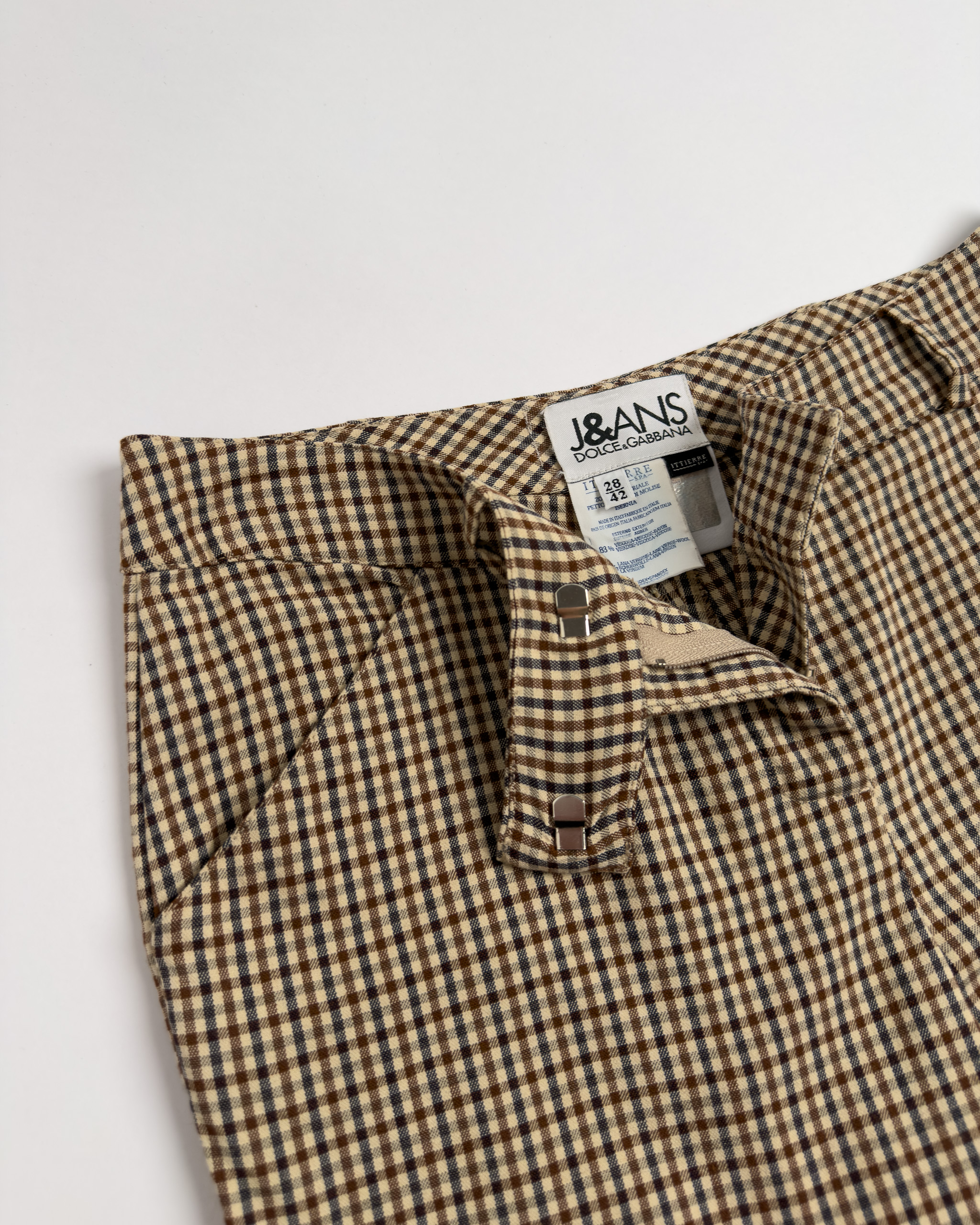Dolce & Gabbana Check Trousers | Beige