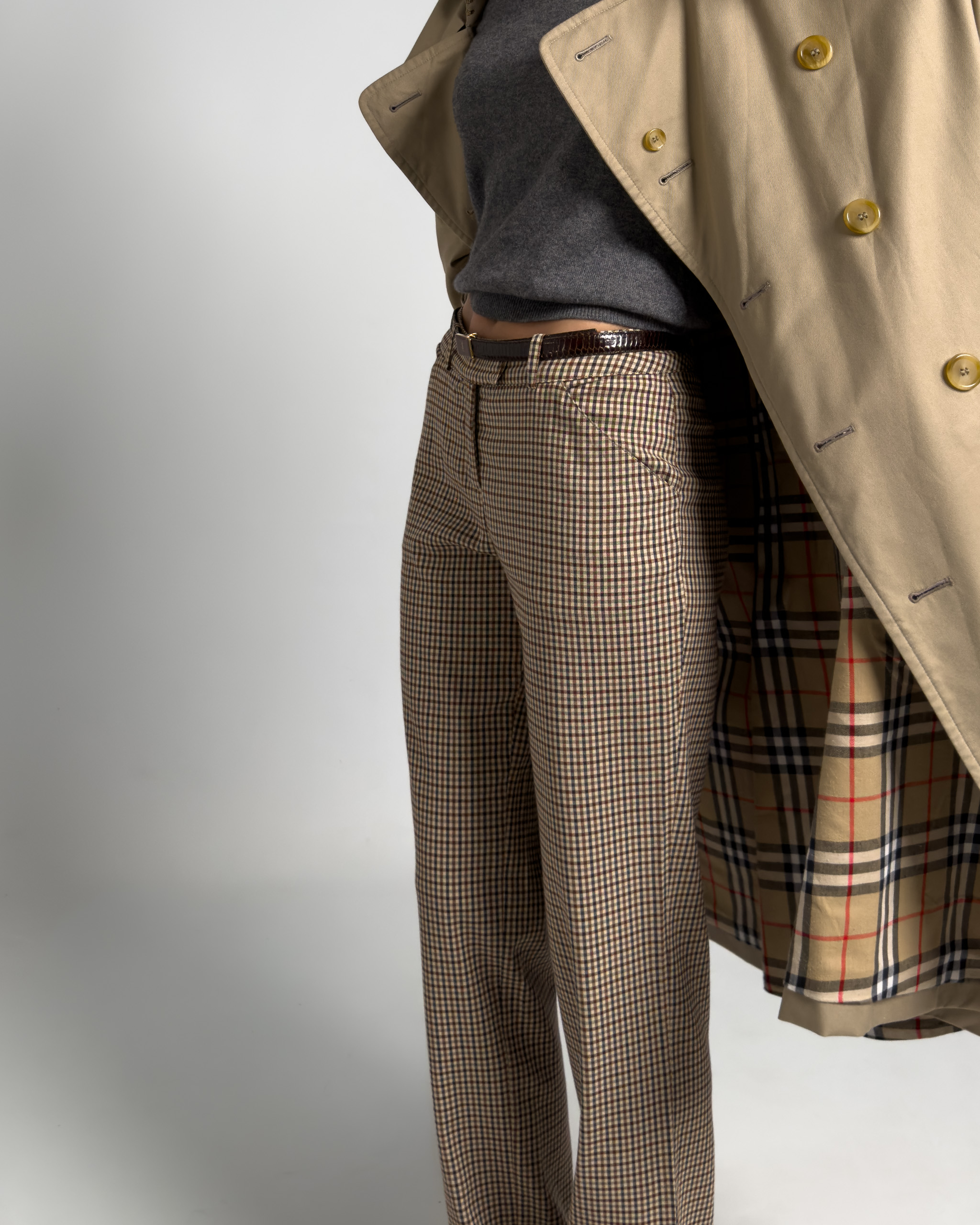 Dolce & Gabbana Check Trousers | Beige