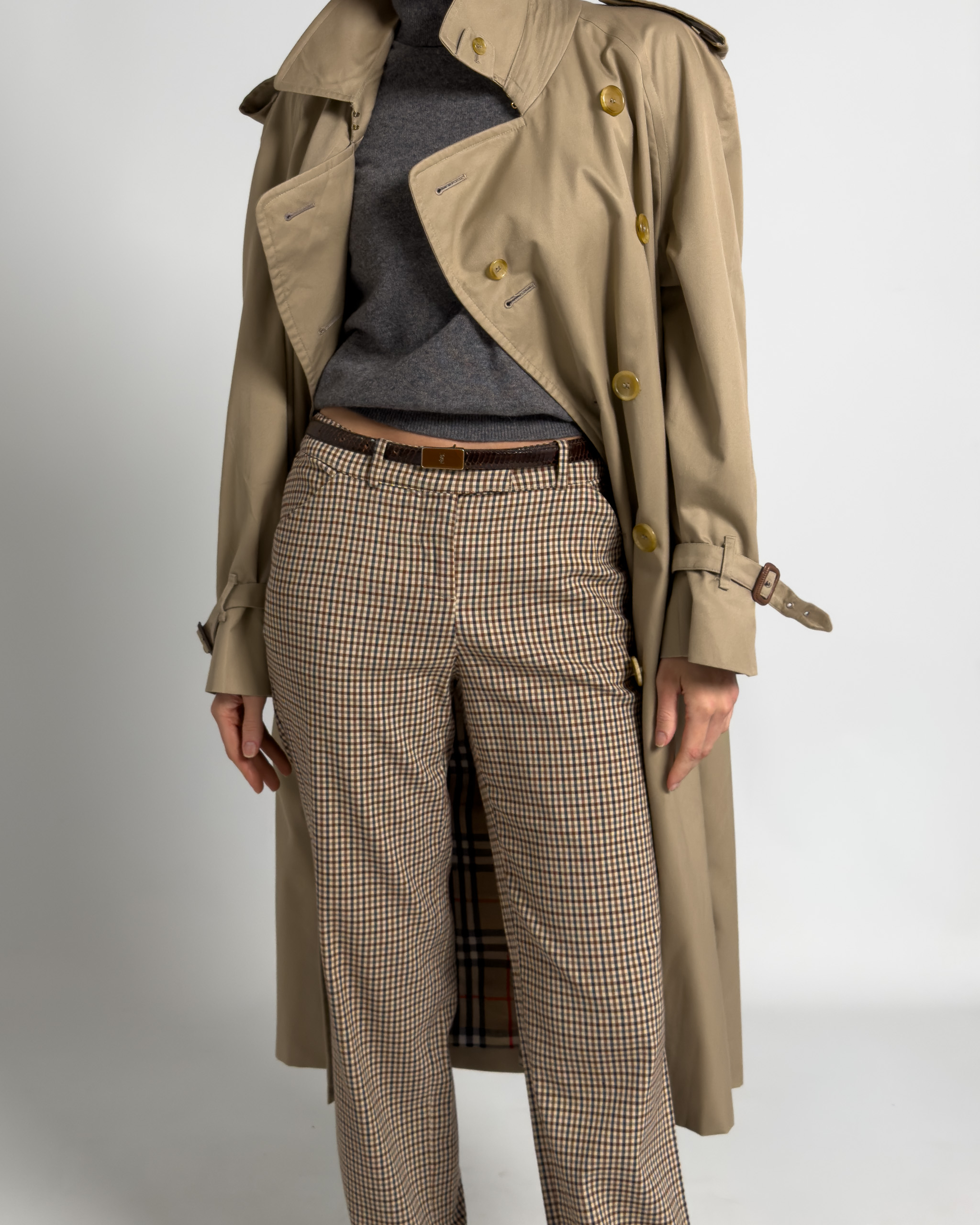 Dolce & Gabbana Check Trousers | Beige