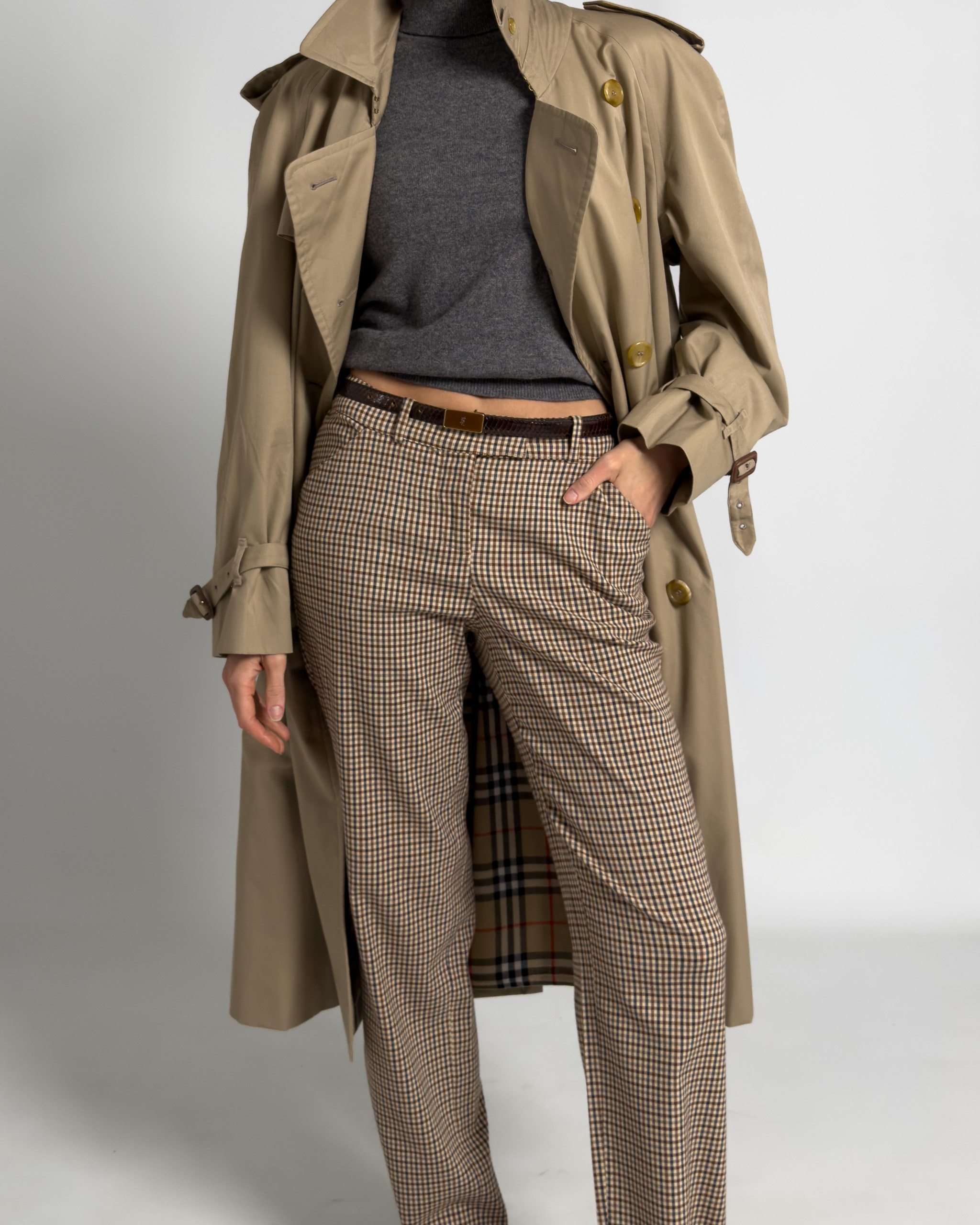 Dolce & Gabbana Check Trousers | Beige
