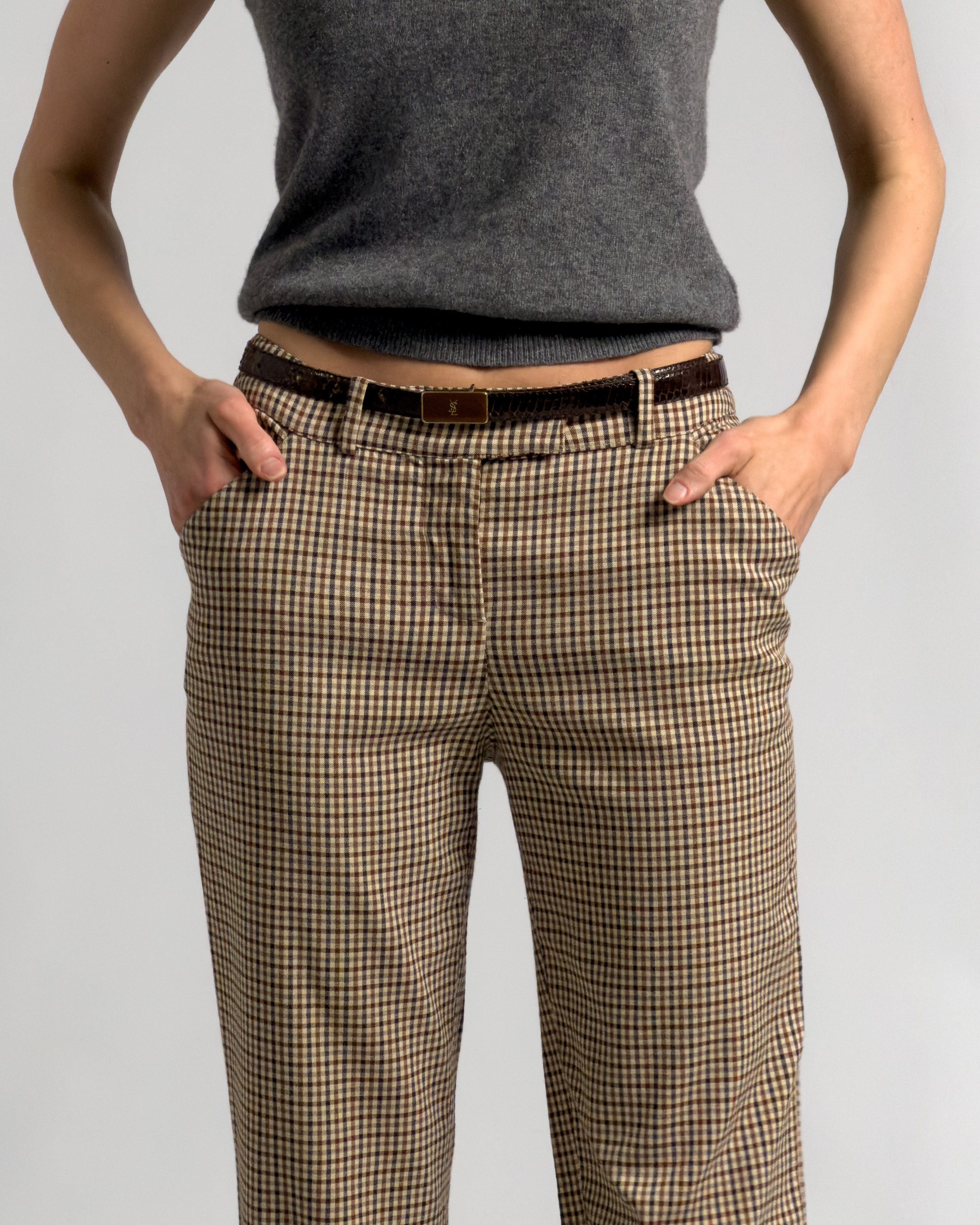 Dolce & Gabbana Check Trousers | Beige