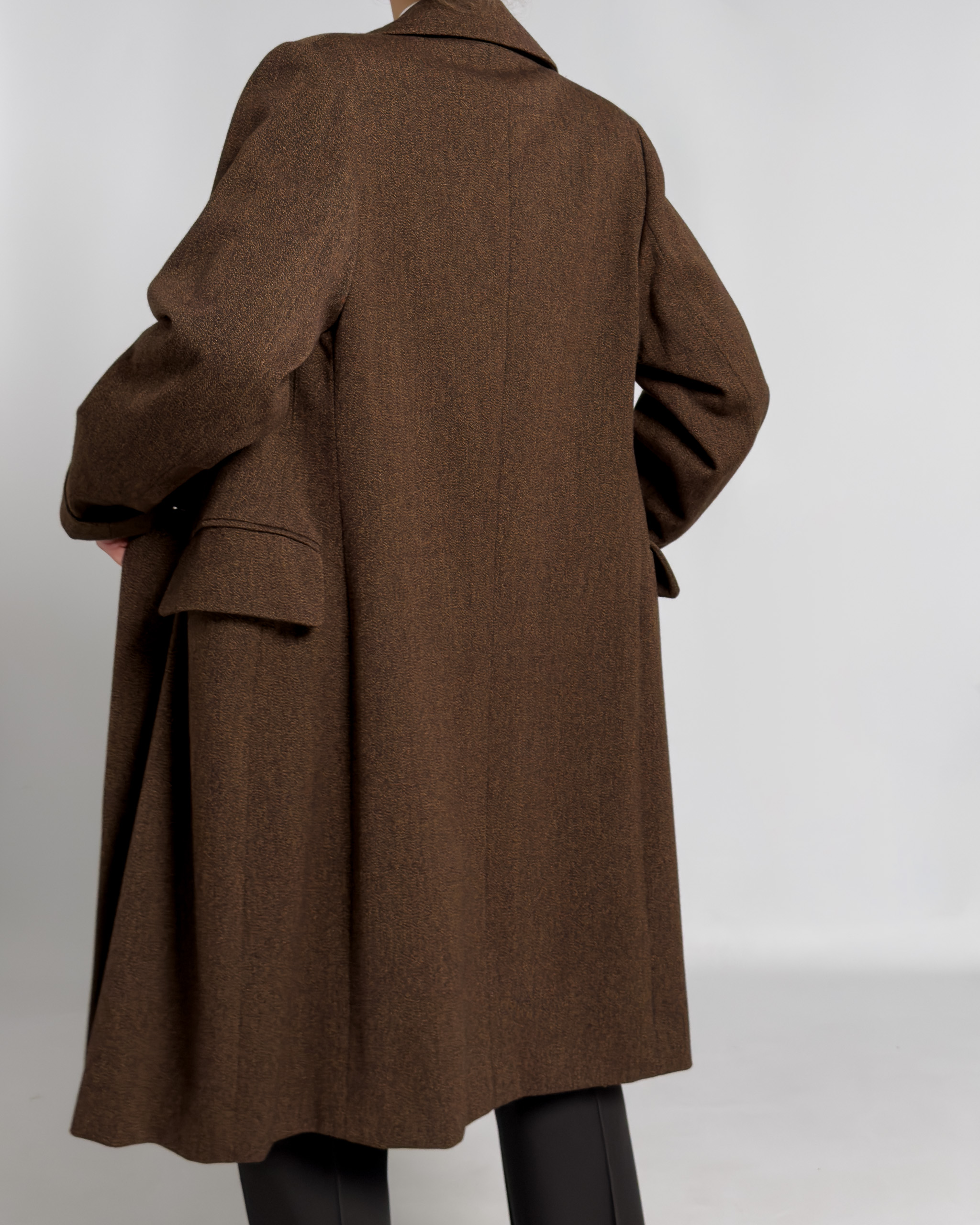 Jil Sander Double-Breasted Wool Coat | Brown