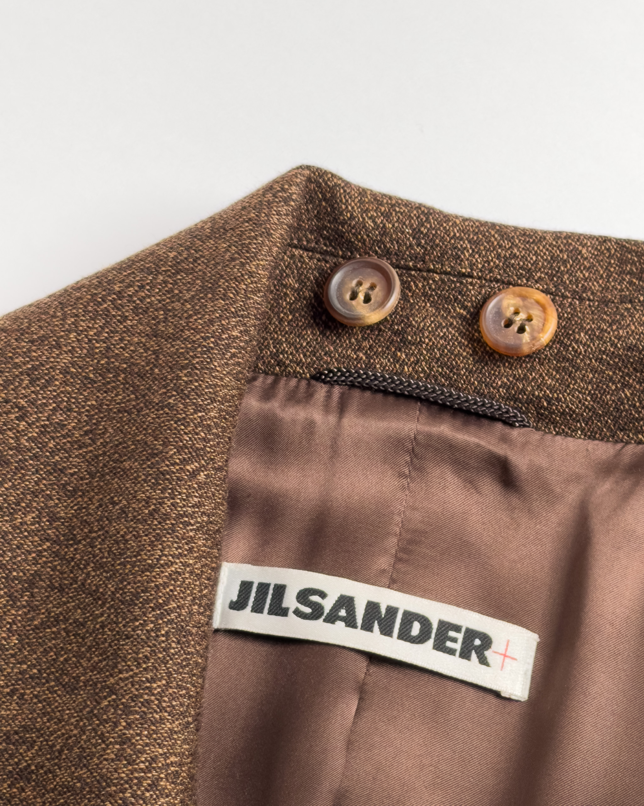 Jil Sander Double-Breasted Wool Coat | Brown
