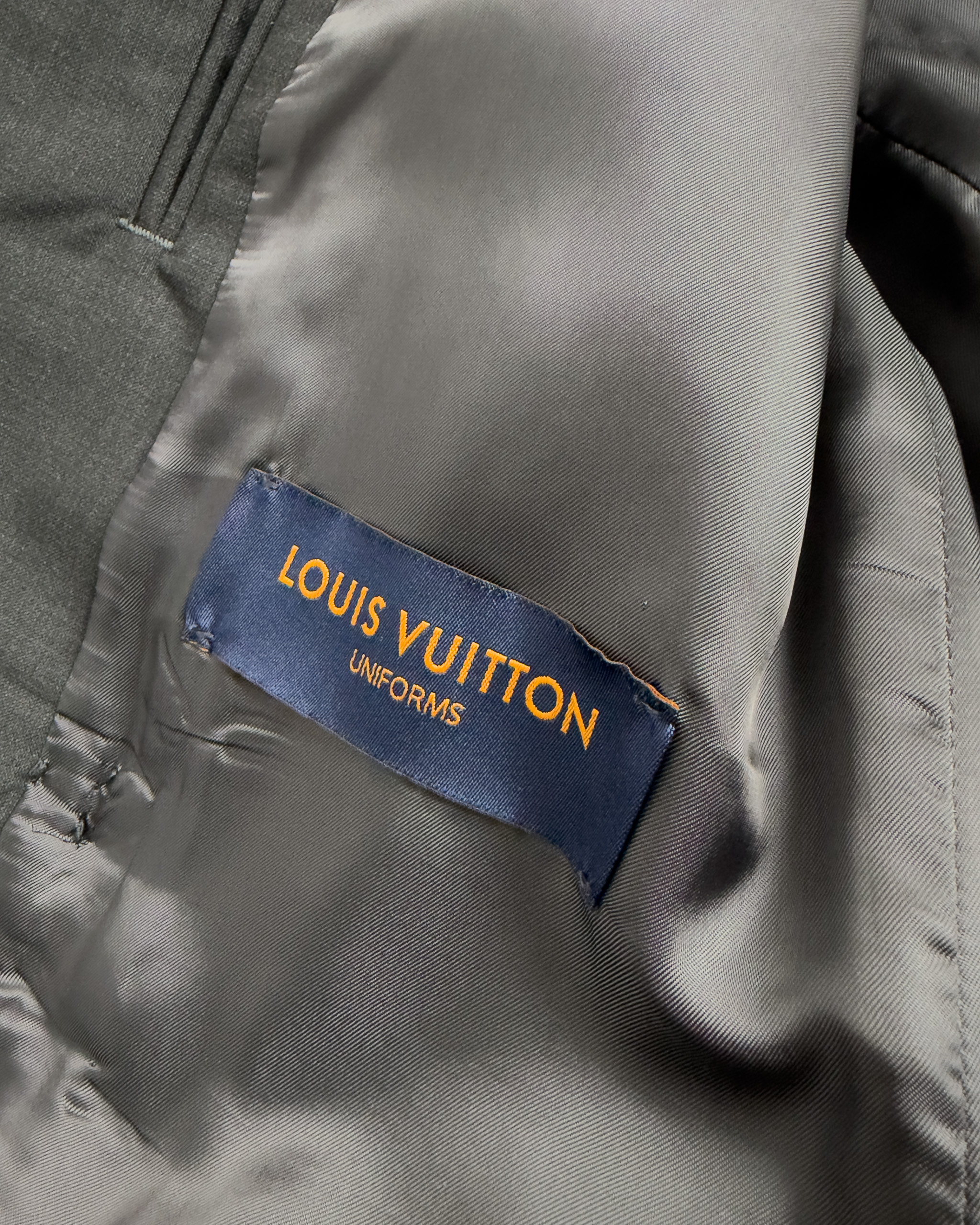 Louis Vuitton Double-Breasted Wool Blazer | Charcoal Grey