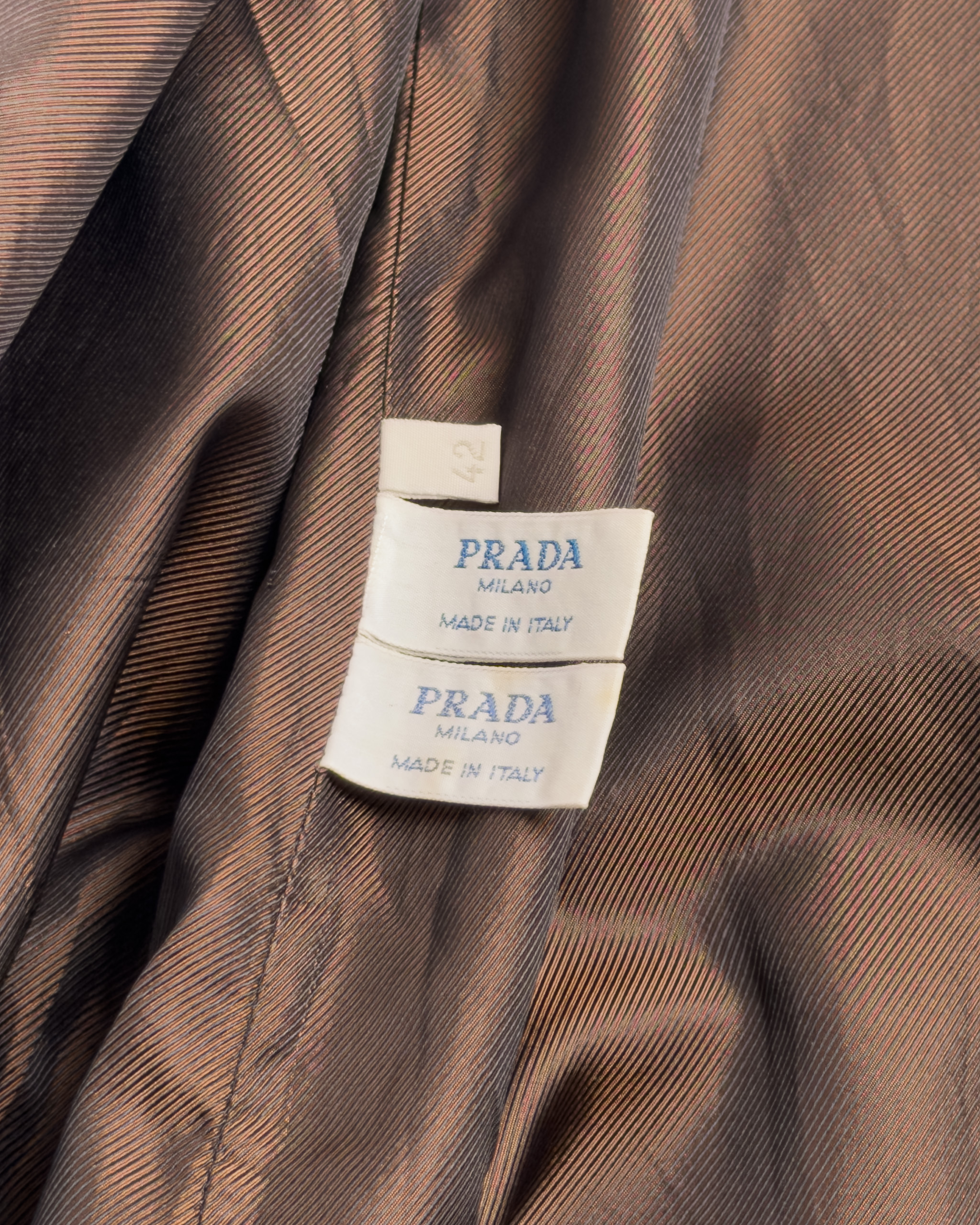 Prada Milano Alpaca Wool Belted Coat | Dark Brown