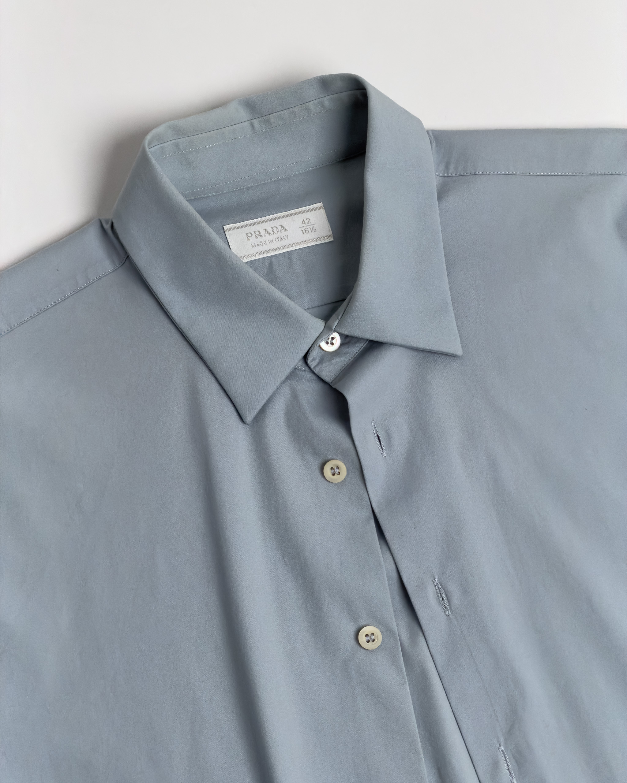 Prada Stretch Poplin Shirt | Light Blue