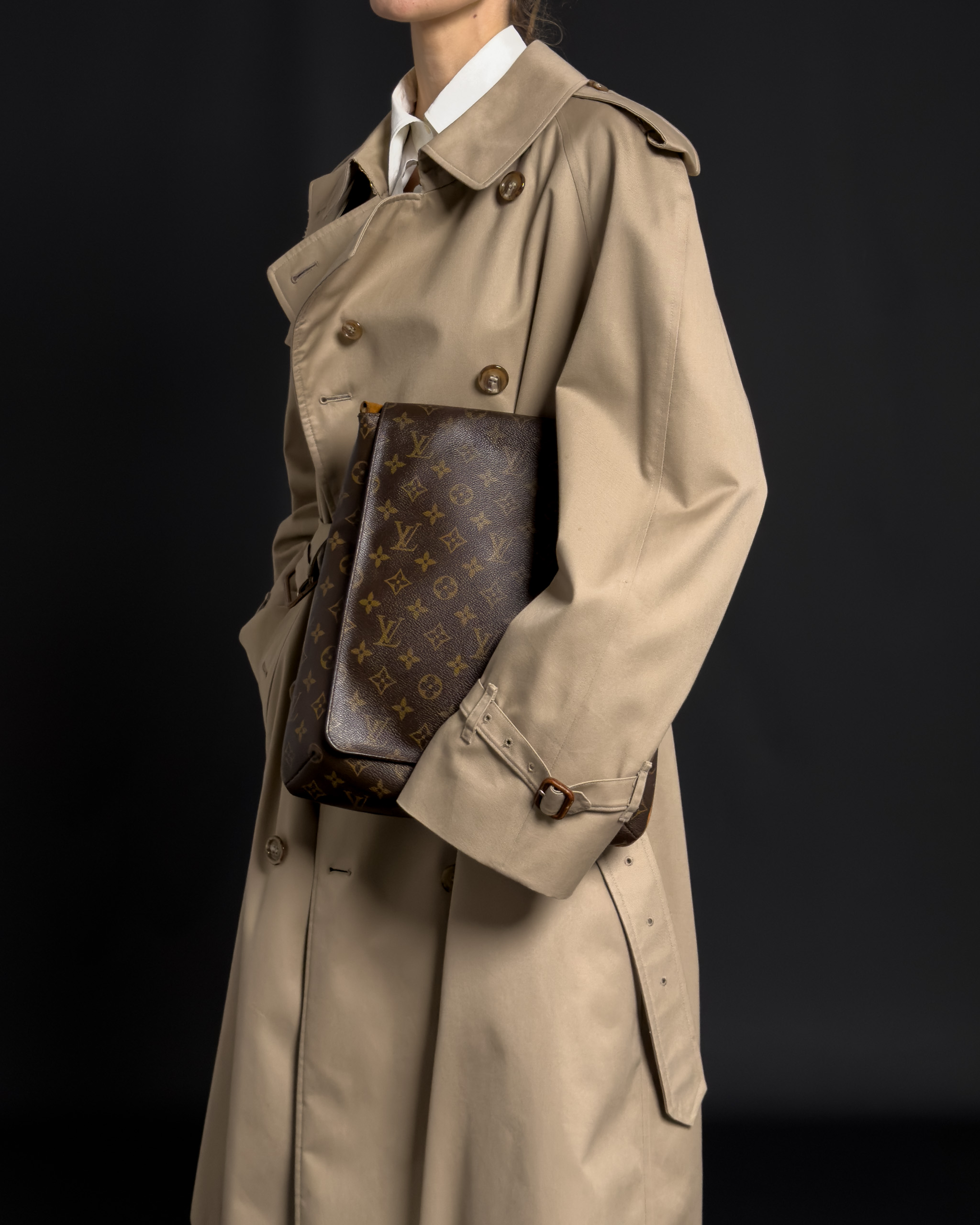 Double-Breasted Trench Coat | Honey Beige