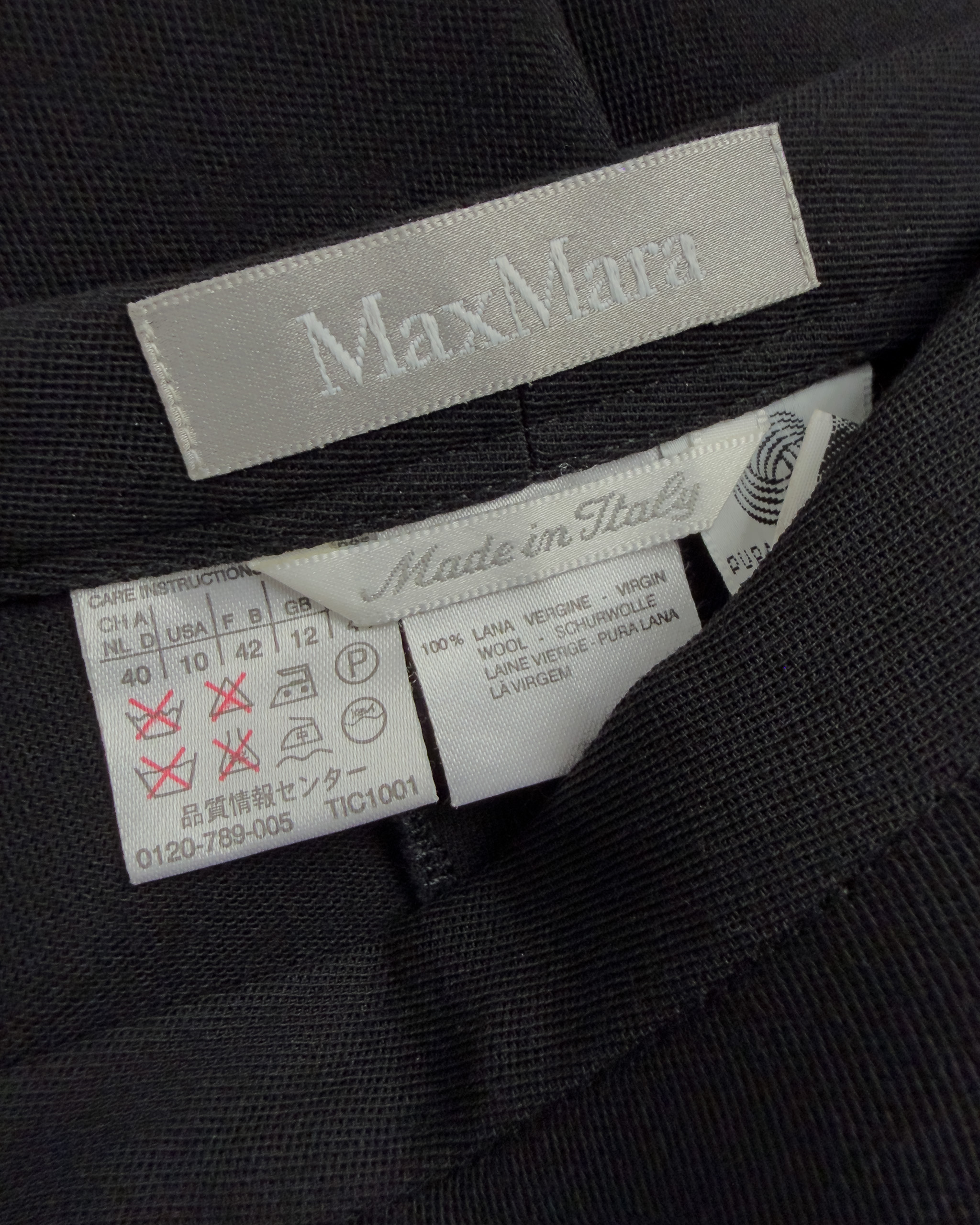 Max Mara Wool Suit | Black