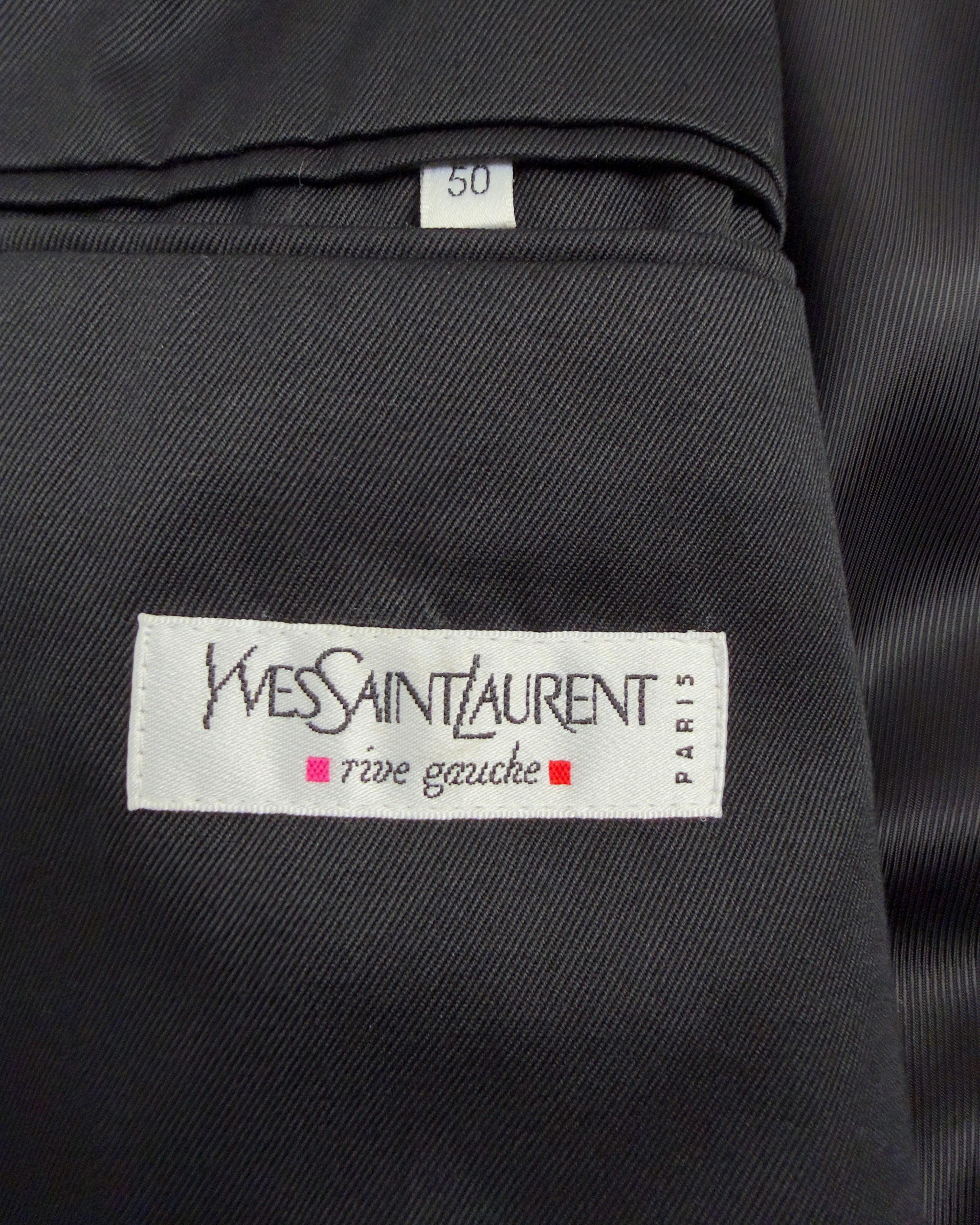 Yves Saint Laurent Rive Gauche Wrap Bomber Jacket | Black