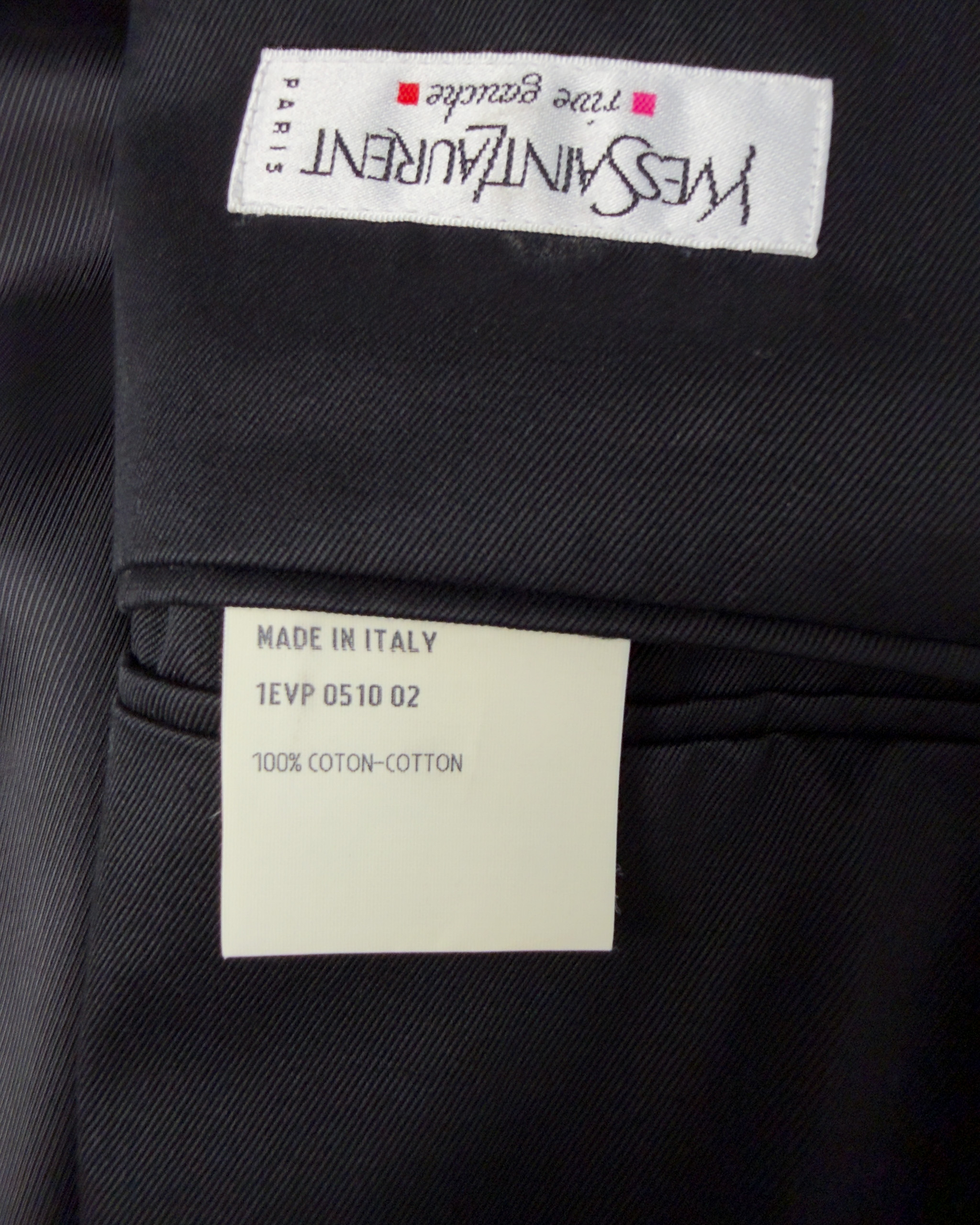 Yves Saint Laurent Rive Gauche Wrap Bomber Jacket | Black